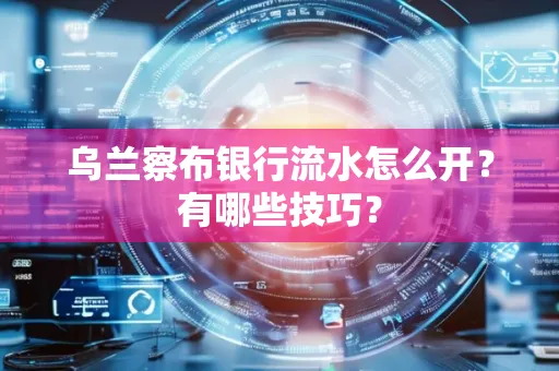 乌兰察布银行流水怎么开？有哪些技巧？