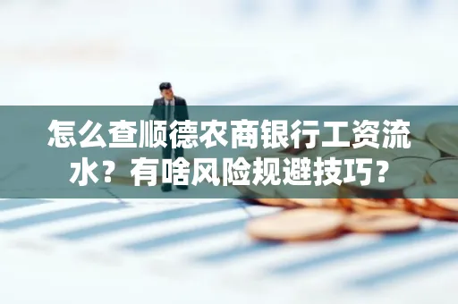 怎么查顺德农商银行工资流水?有啥风险规避技巧? 怎么查顺德农商银行工资流水?有啥风险规避技巧?