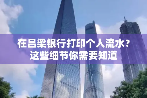 在吕梁银行打印个人流水？这些细节你需要知道