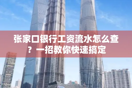张家口银行工资流水怎么查？一招教你快速搞定