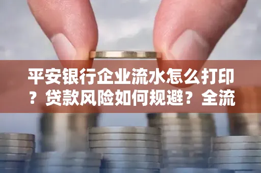 平安银行企业流水怎么打印？贷款风险如何规避？全流程技巧解析